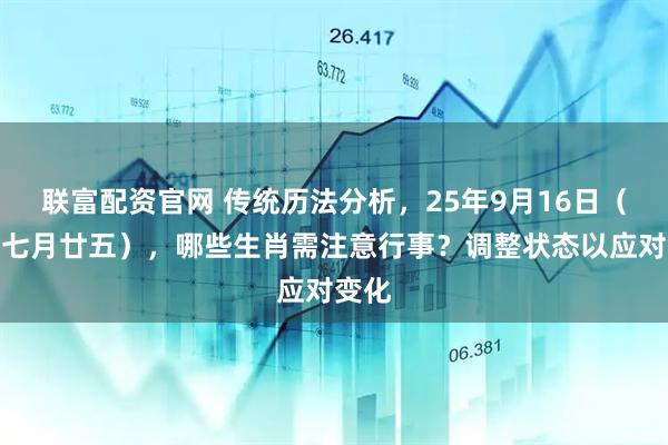 联富配资官网 传统历法分析，25年9月16日（农历七月廿五），哪些生肖需注意行事？调整状态以应对变化